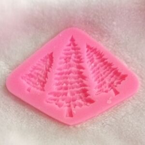 Pink Silicone Tree Mold for Baking